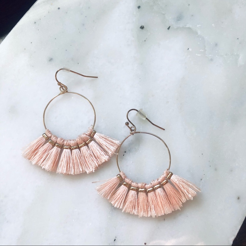 Fringe Hoop Earrings